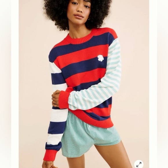 Marimekko Sweaters - Marimekko Kesäkoju Maalis Patja Kioski cotton knitted top NWOT Size XXS
